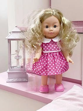 BAMBOLINA vaikščiojanti lėlė Molly, 33cm, su muzika, BD1226