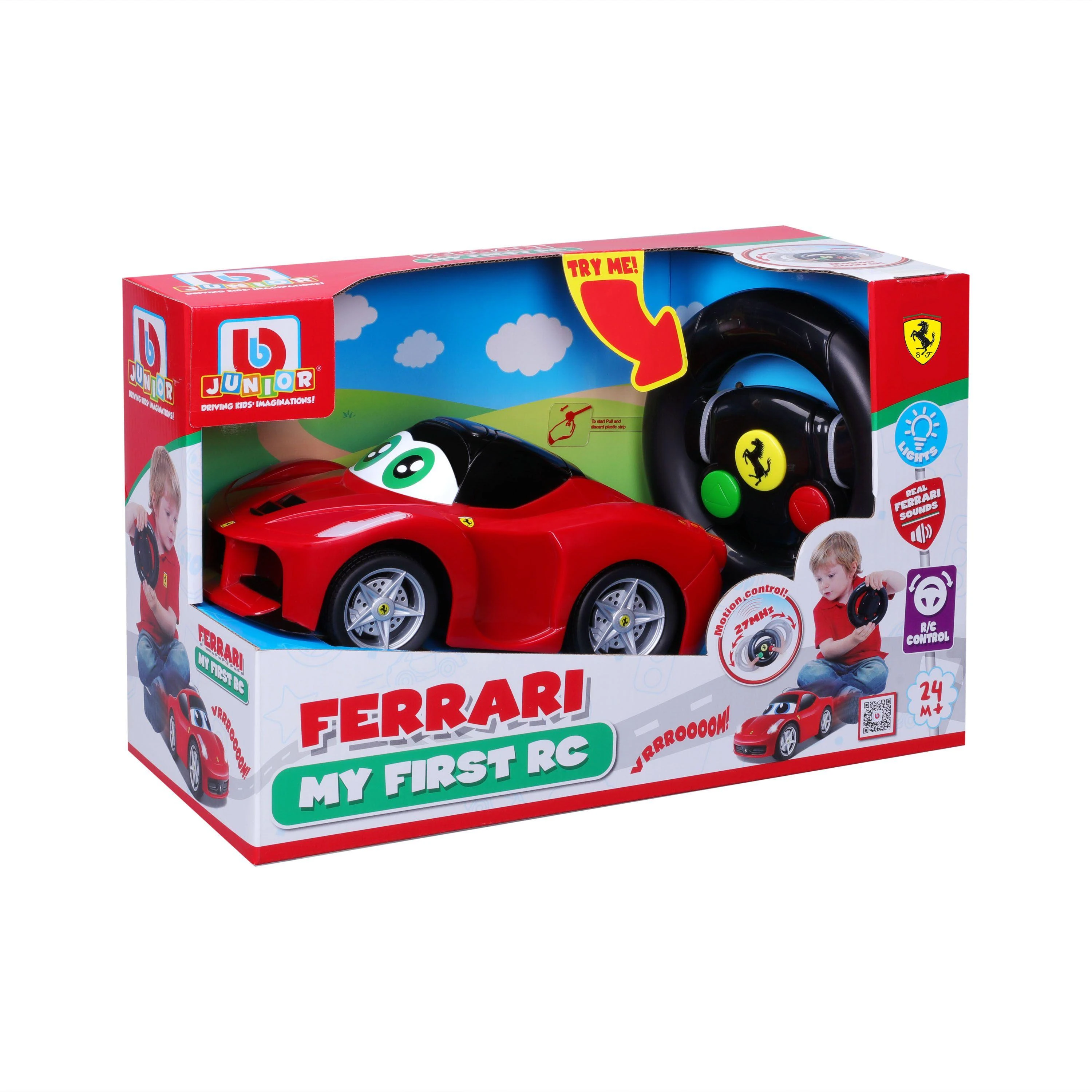 Bburago BB JUNIOR automobilis Ferrari My First RC, 16-91002