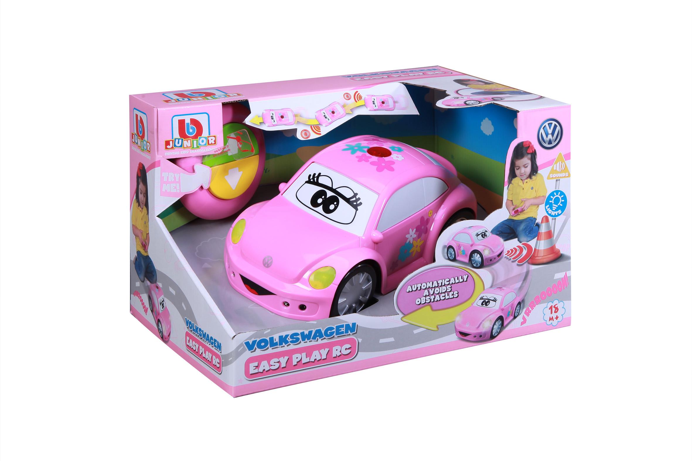 Amo Toys BB JUNIOR valdomas automobilis Volkswagen Easy Play, rožinis, 16-92003