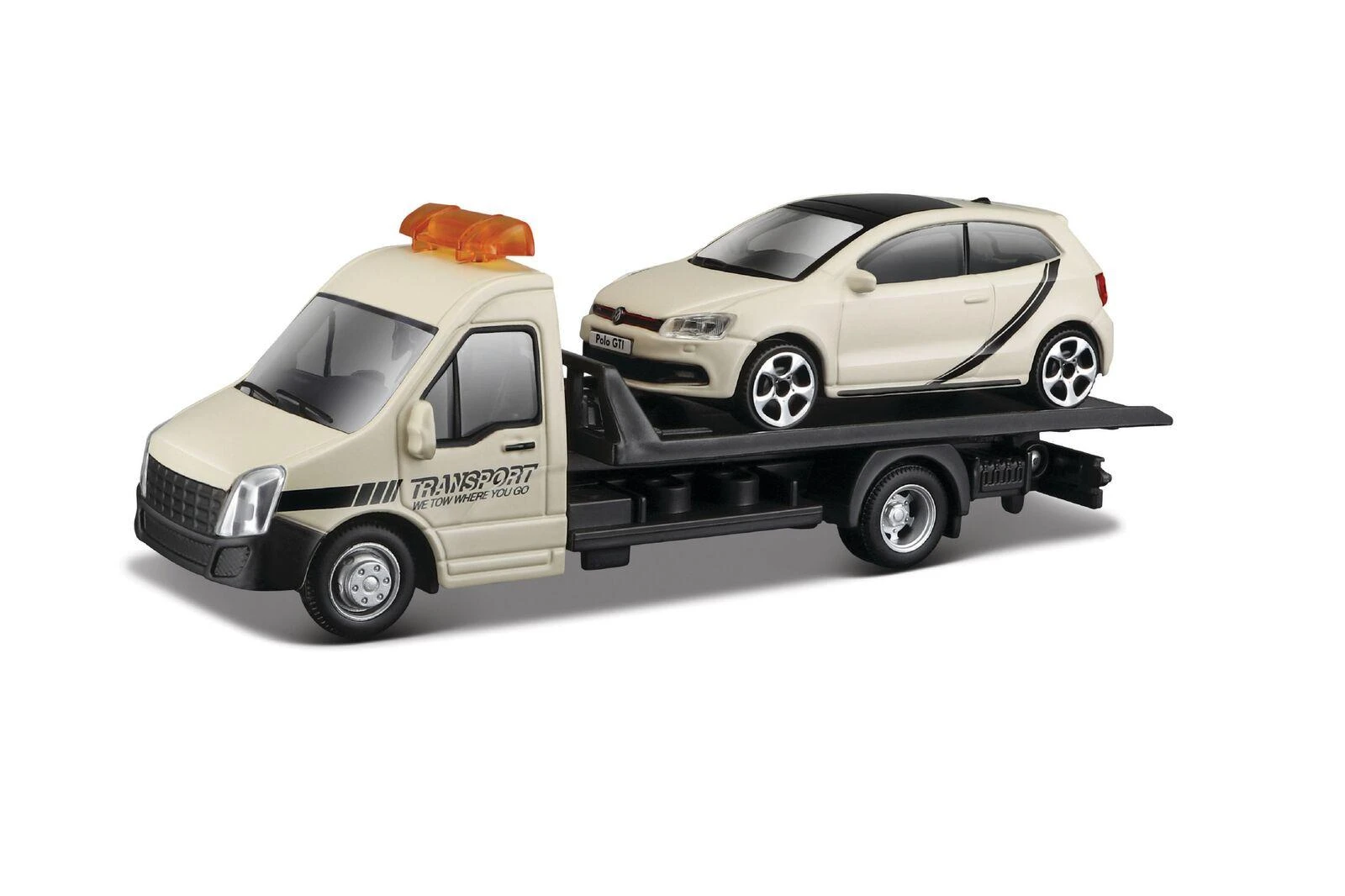 BBURAGO 1/43 Street Fire vilkikas Platforminis transportas, assort., 18-31400