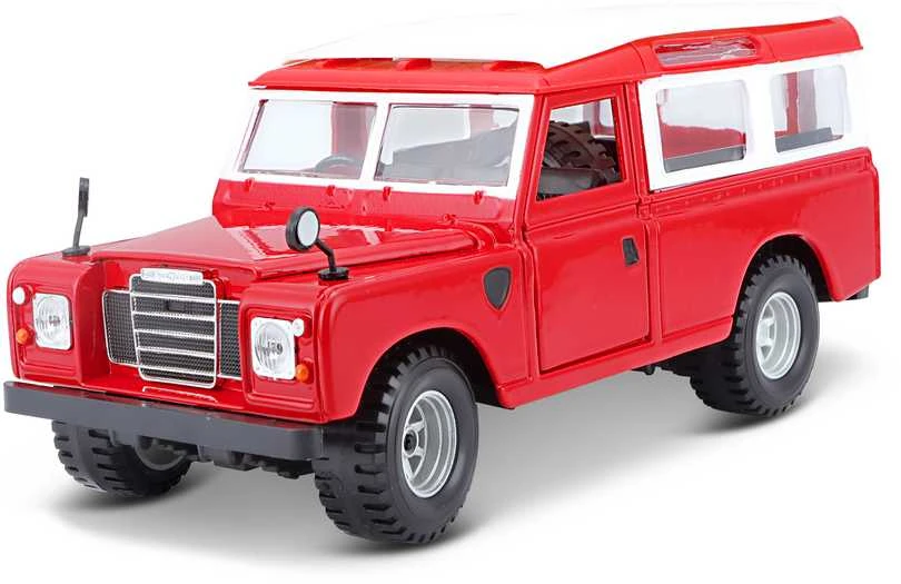 BBURAGO 1:24 automobilių modelis Land Rover Series II, 18-22063