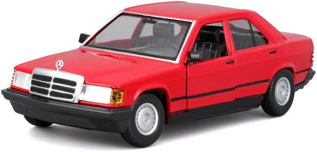 BBURAGO 1:24 Automodelis 1987 Mersedes - Benz 190E 2.6, 18-21103 BU