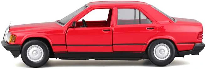 BBURAGO 1:24 Automodelis 1987 Mersedes - Benz 190E 2.6, 18-21103 BU