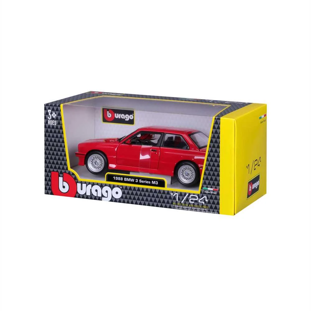 BBURAGO 1:24 Automodelis 1988 BMW 3 serijos M3, 18-21100 RD