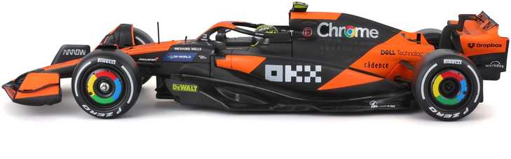 BBURAGO 1:24 automodelis su ekspozicine dėžute F1 McLaren MCL38, 18-28033 (Ekspozicinė prekė)