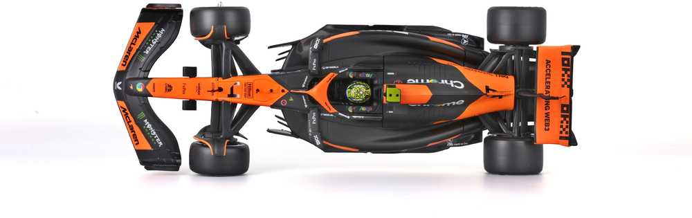 BBURAGO 1:24 automodelis su ekspozicine dėžute F1 McLaren MCL38, 18-28033 (Ekspozicinė prekė)