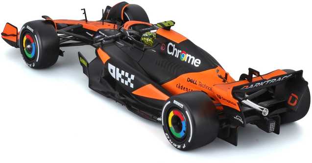 BBURAGO 1:24 automodelis su ekspozicine dėžute F1 McLaren MCL38, 18-28033 (Ekspozicinė prekė)