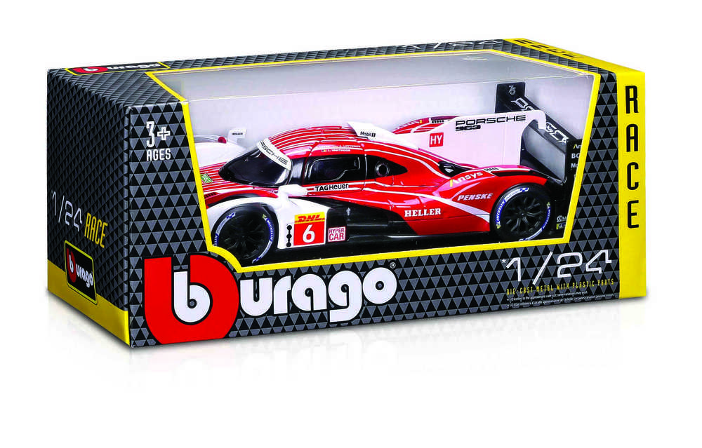 BBURAGO 1:24 lenktyninis automodelis Porsche 963, 18-28042