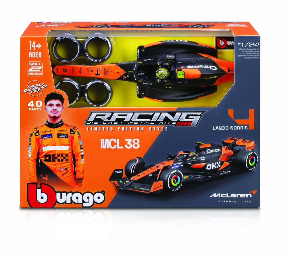 BBURAGO 1:24 surenkamas automodelis F1 McLaren MCL38, 18-28511