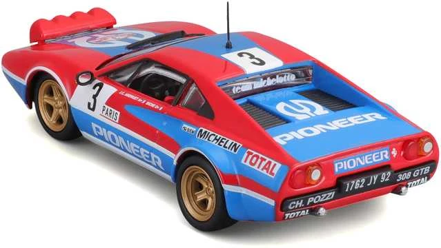 BBURAGO 1:43 lenktyninis automodelis Ferrari 308 GTB 1982, 18-36304