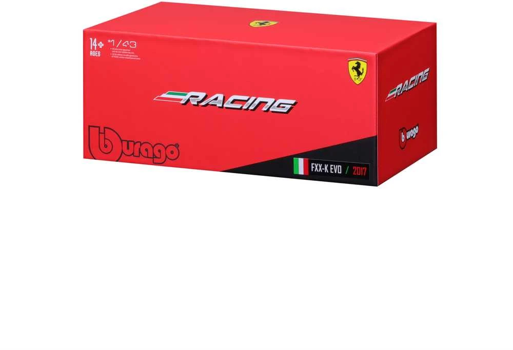 BBURAGO 1:43 lenktyninis automodelis Ferrari 312 P 1972, 18-36302