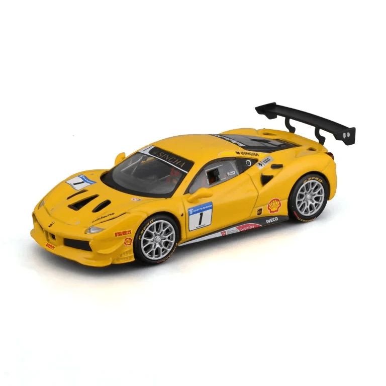 BBURAGO 1:43 lenktyninis automodelis Ferrari 488 Challenge 2017, 18-36306