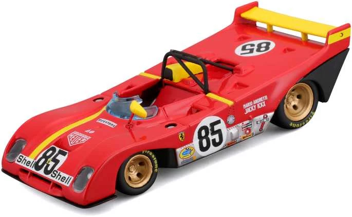 BBURAGO 1:43 lenktyninis automodelis Ferrari 312 P 1972, 18-36302