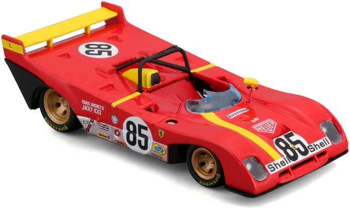 BBURAGO 1:43 lenktyninis automodelis Ferrari 312 P 1972, 18-36302