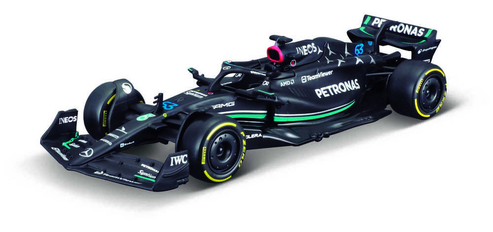 BBURAGO 1:43 lenktyninis automodelis Mercedes AMG Petronas F1 W14 E, 18-38080