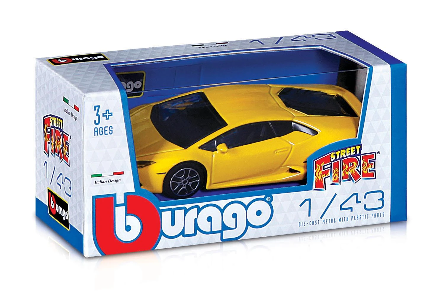 BBURAGO 1:43 trasos rinkinys Mega Dealer Showroom Street Fire, 18-30031