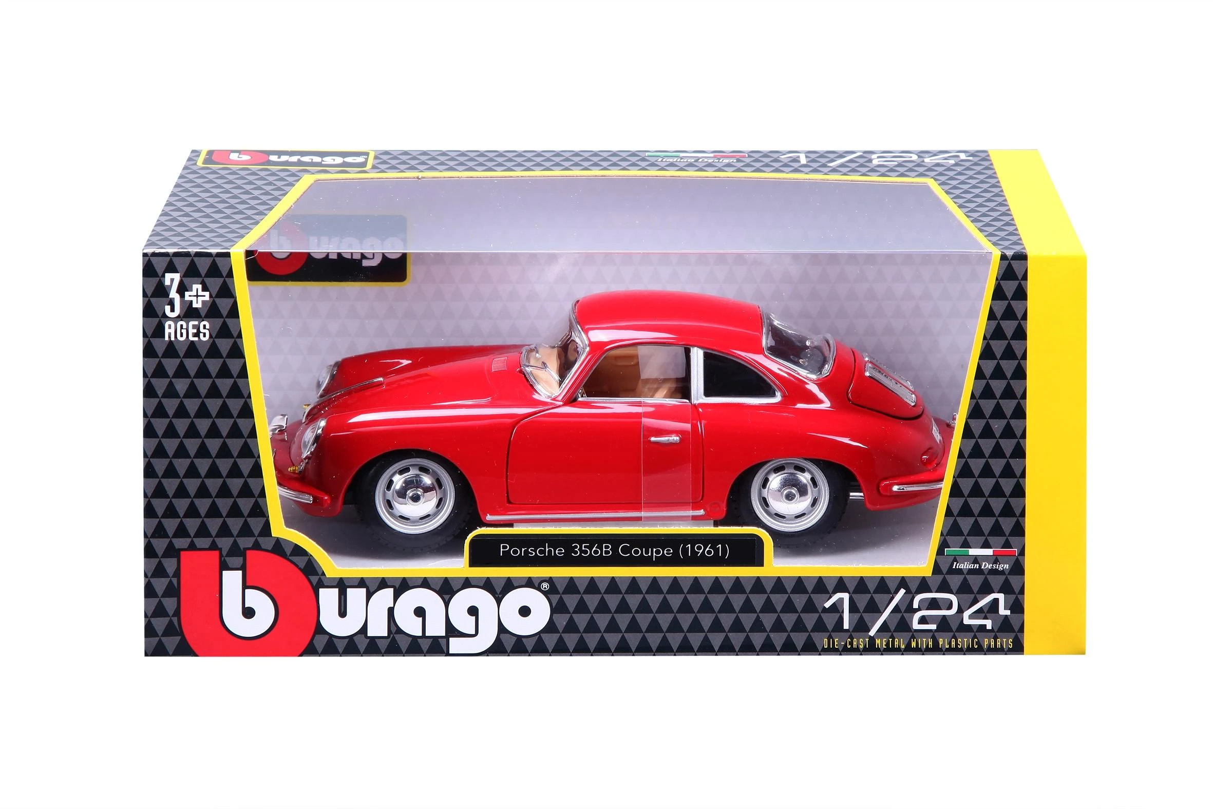 BBURAGO 1:24 automodelis Porsche 356B Coupe, 18-22079 CM