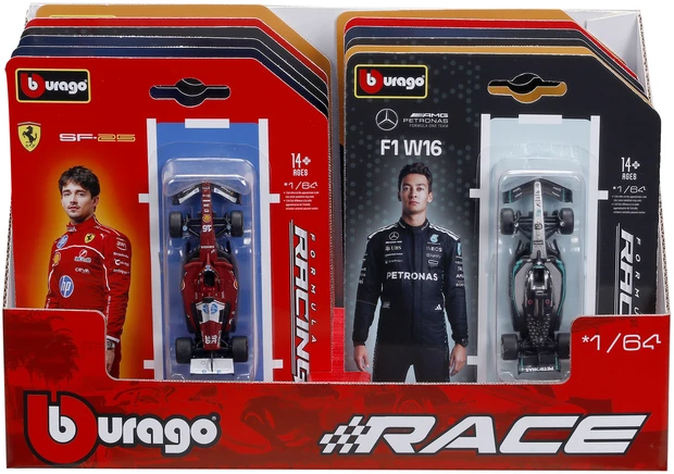 BBURAGO F1 automodeliai 1/64, asort., 18-60165