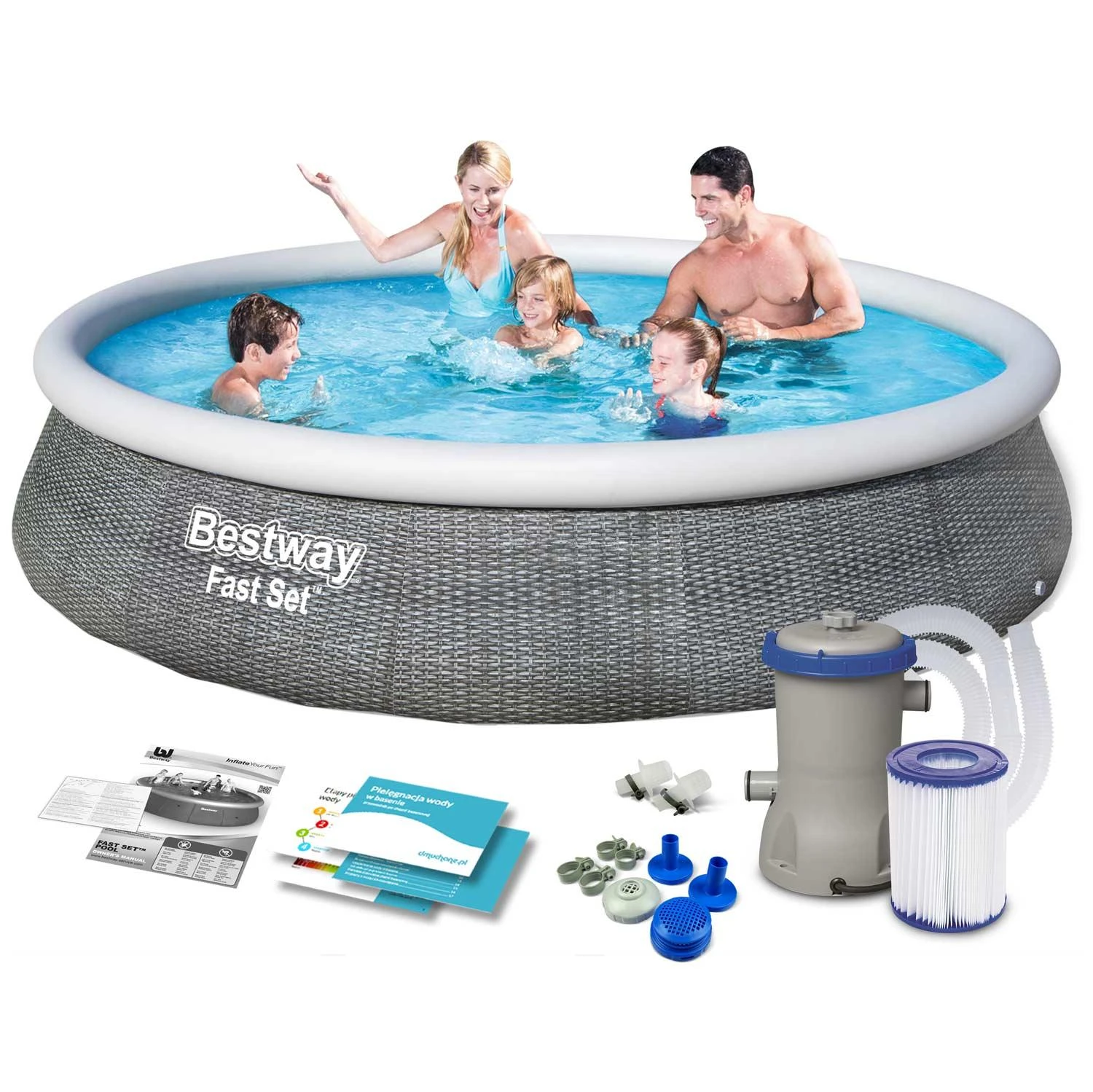 BESTWAY baseinas 3.96m x 84cm, 57376