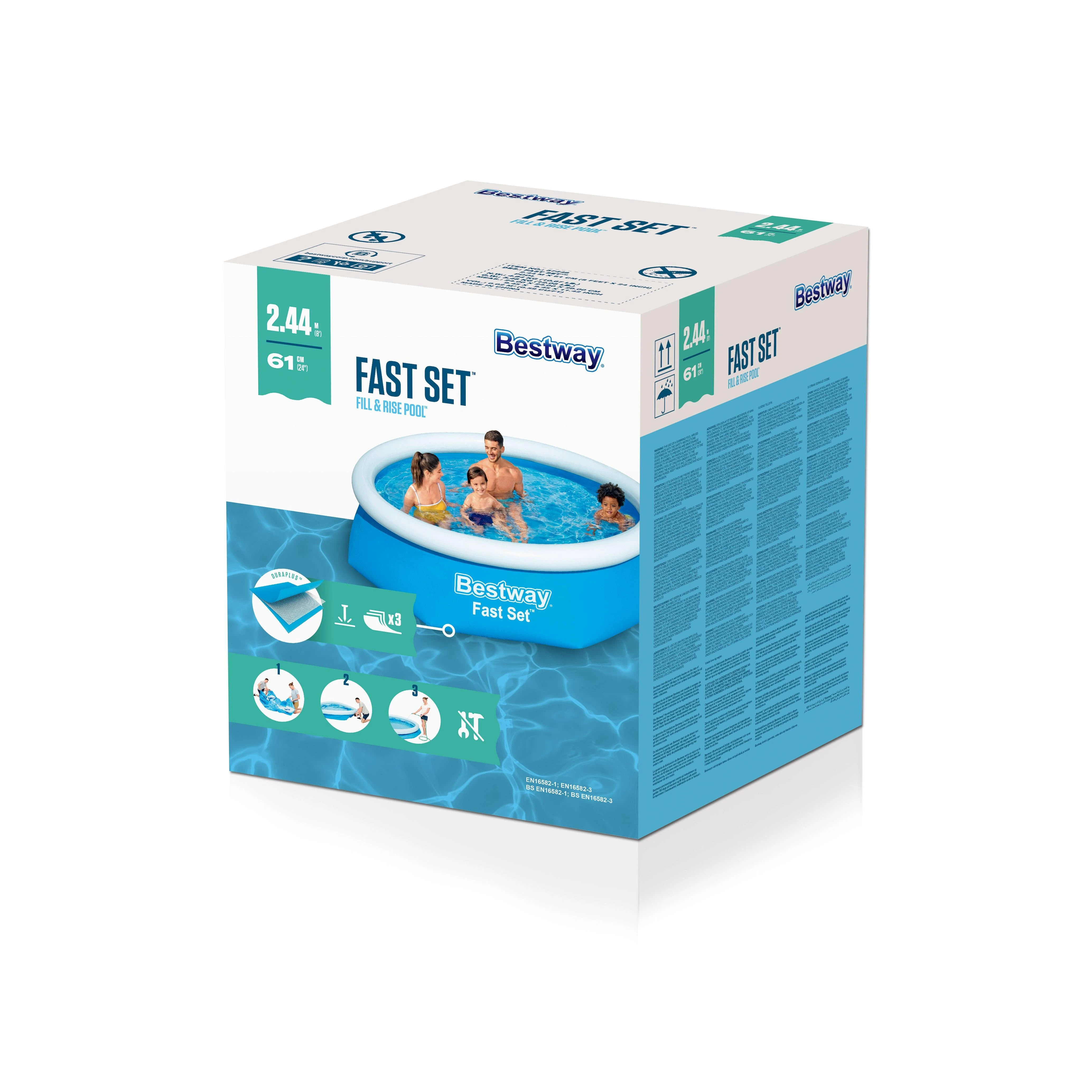 Baseinas Bestway Fast Set, 244x66cm
