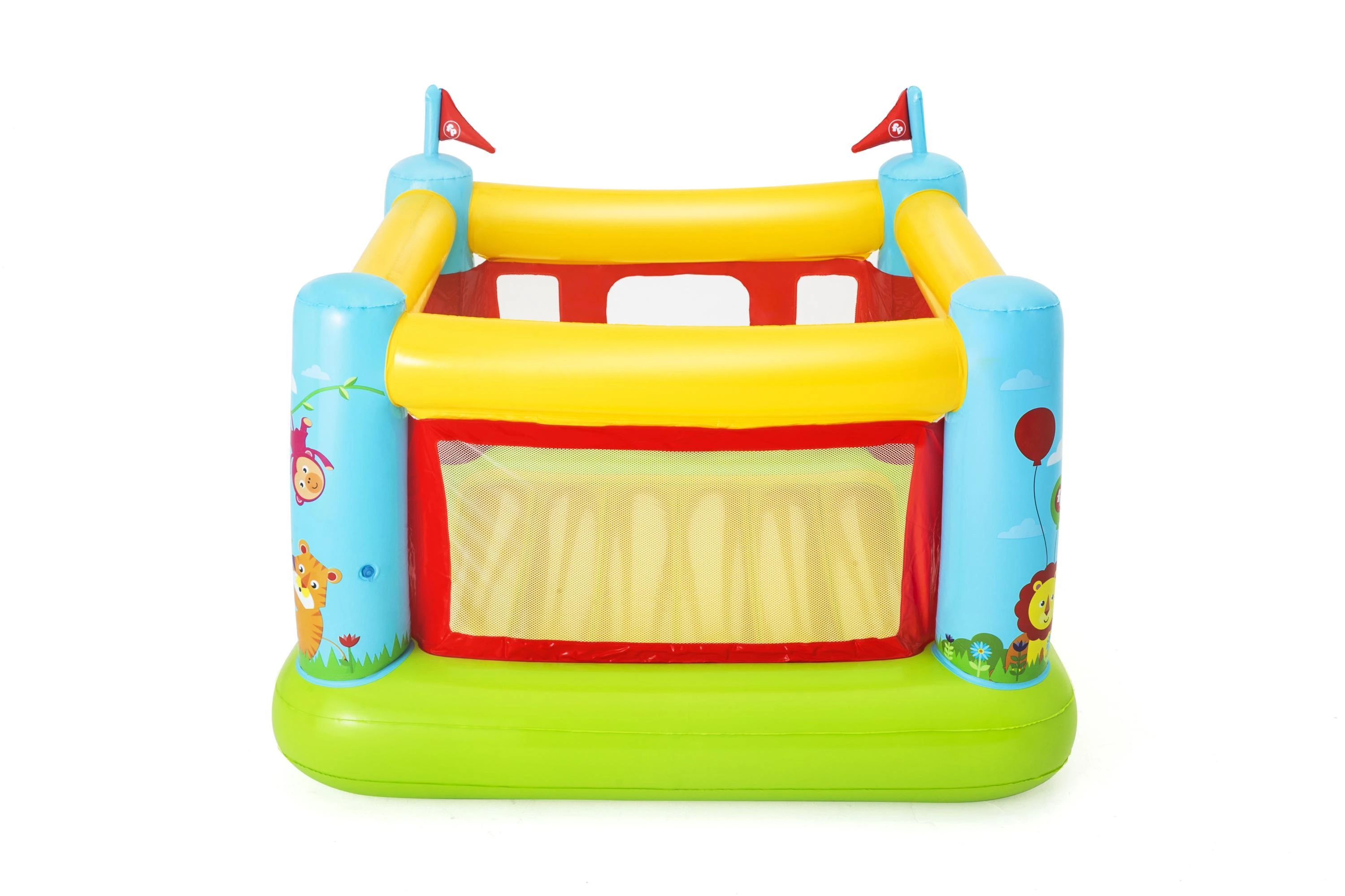 BESTWAY Fisher-Price pripučiamas batutas, 1.75m x 1.73m x 1.35m, 93553