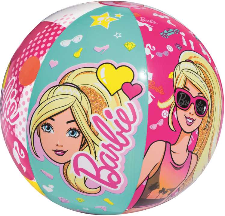 BESTWAY paplūdimio kamuolys Barbie 51cm, 93201