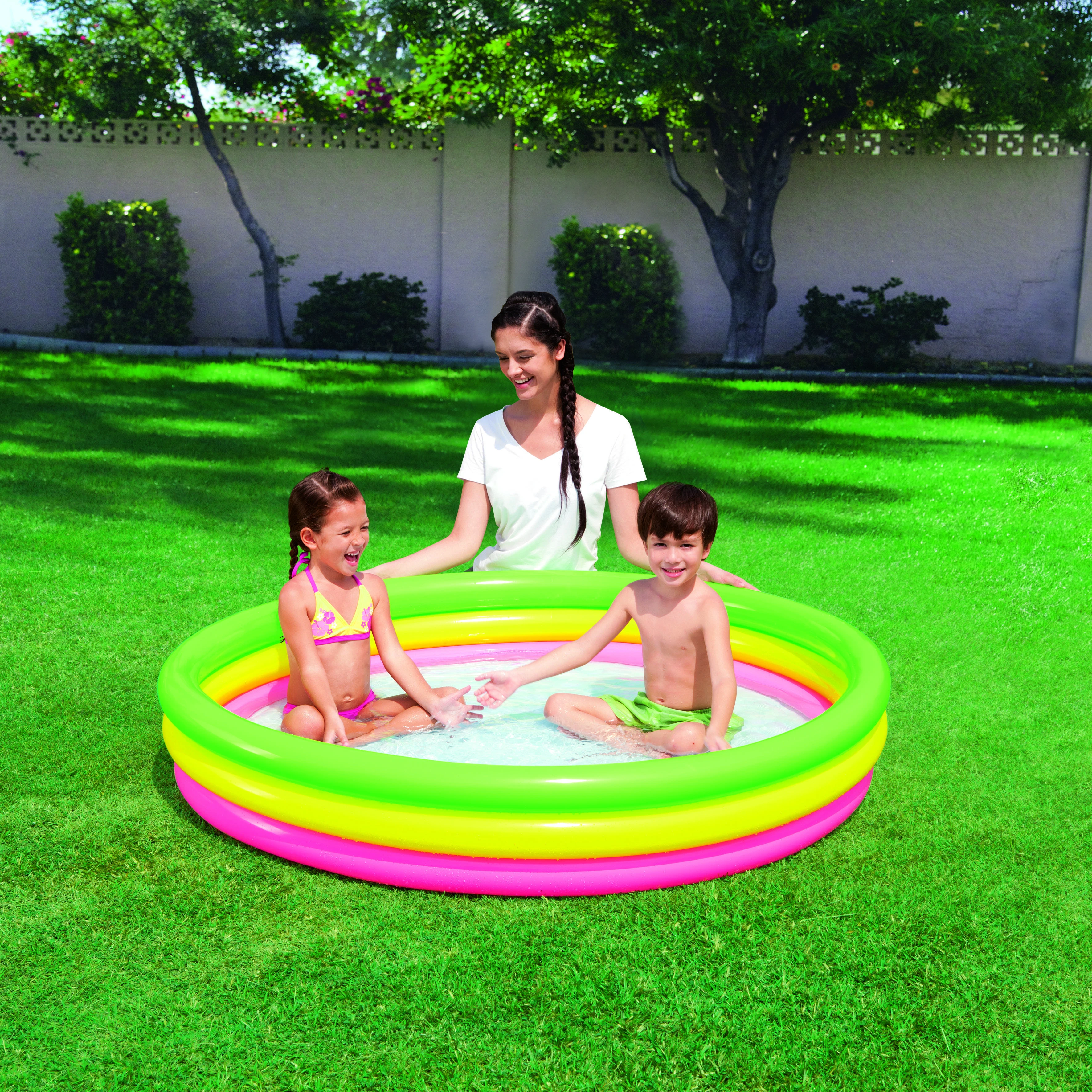 BESTWAY pripučiamas baseinas RAINBOW 152 cm x 30 cm (51103)