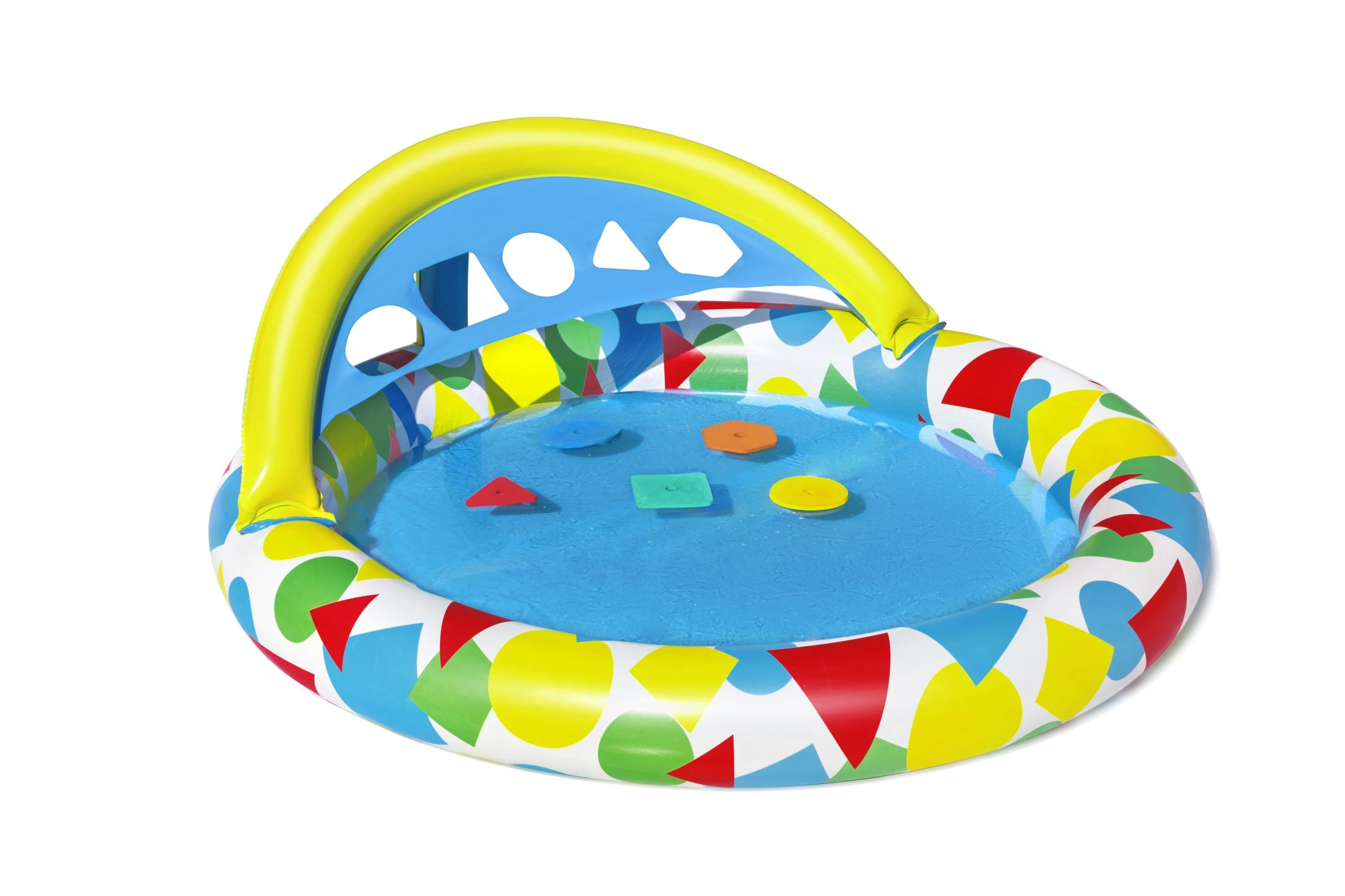 BESTWAY pripučiamas baseinas Splash & Learn, 1.20m x 1.17m x 46cm, 52378
