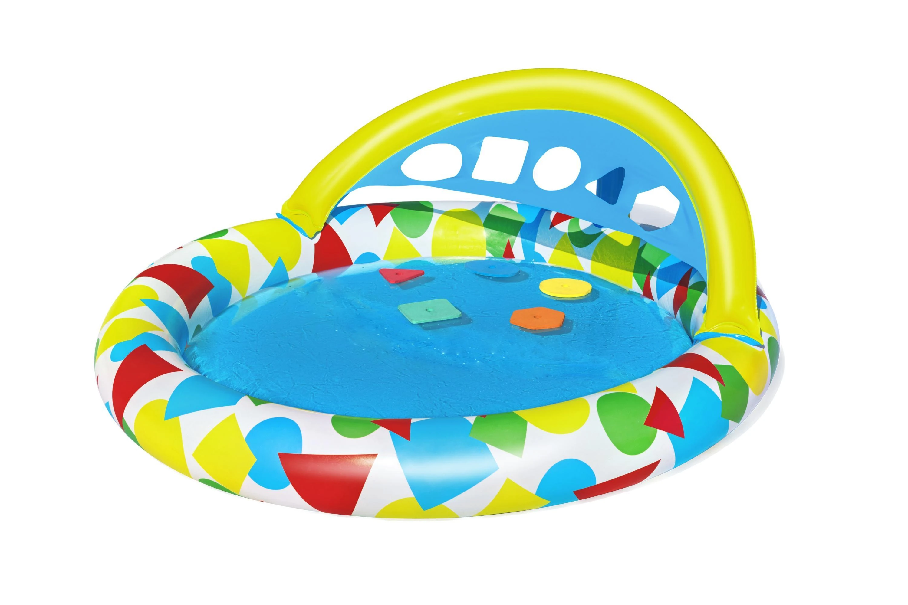 BESTWAY pripučiamas baseinas Splash & Learn, 1.20m x 1.17m x 46cm, 52378