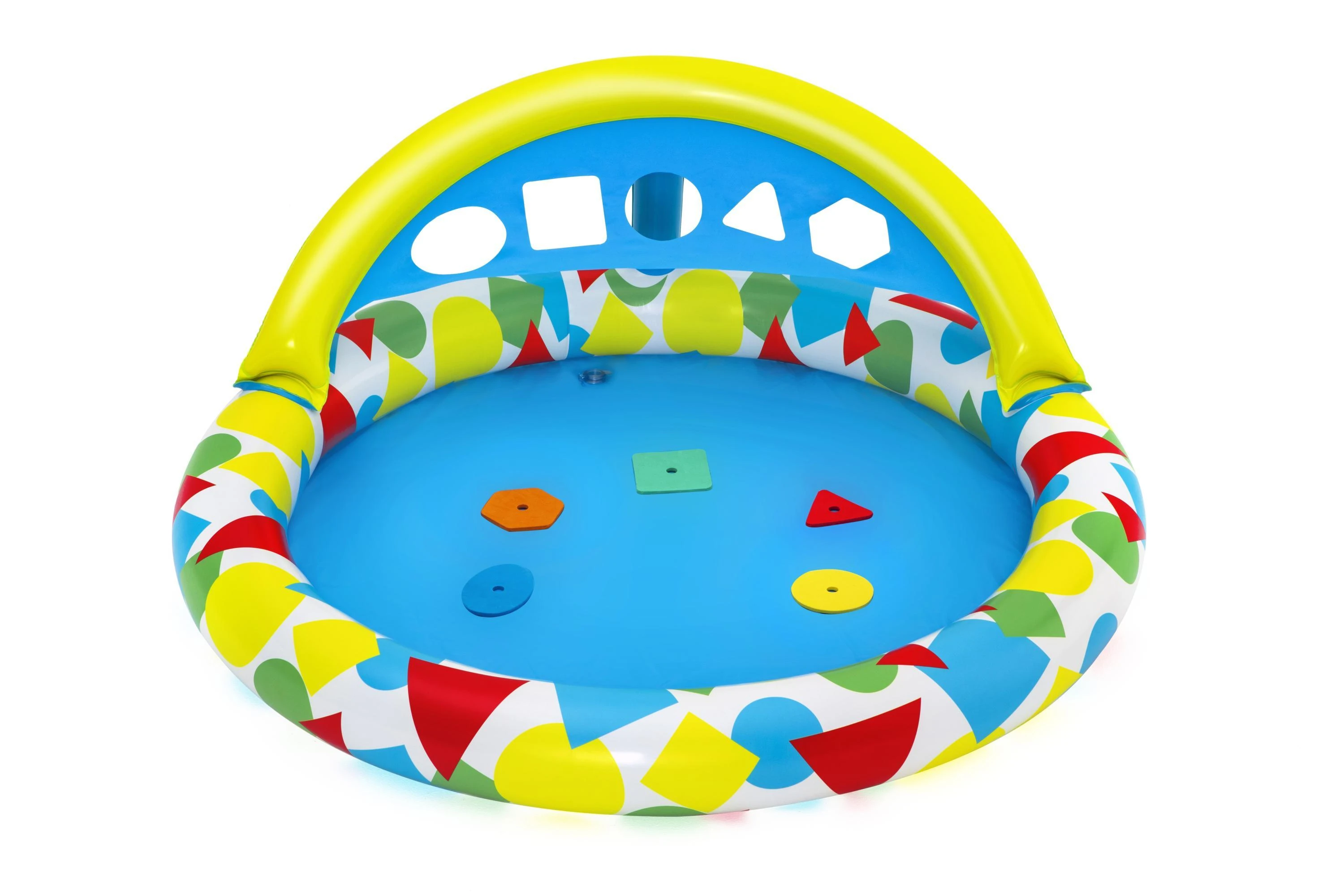 BESTWAY pripučiamas baseinas Splash & Learn, 1.20m x 1.17m x 46cm, 52378
