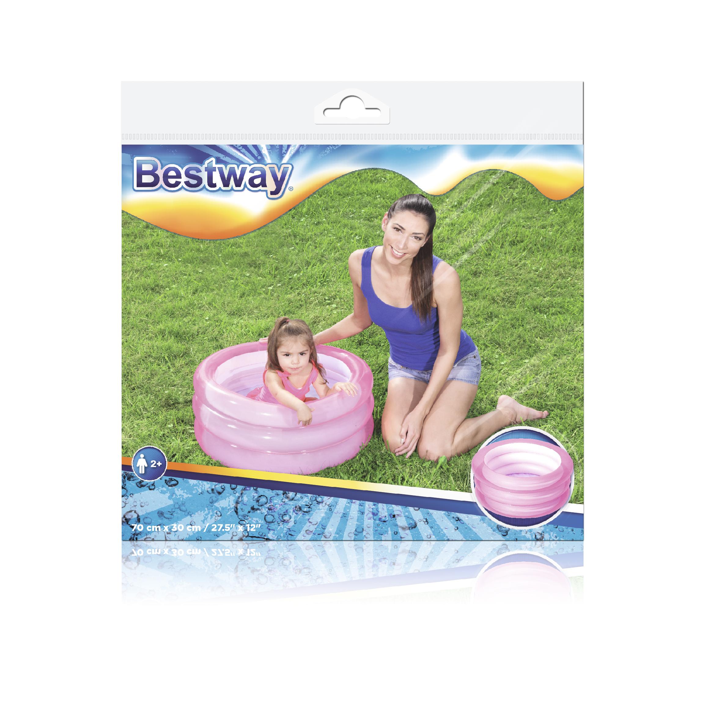Pripučiamas baseinas Bestway 51033 rožinis