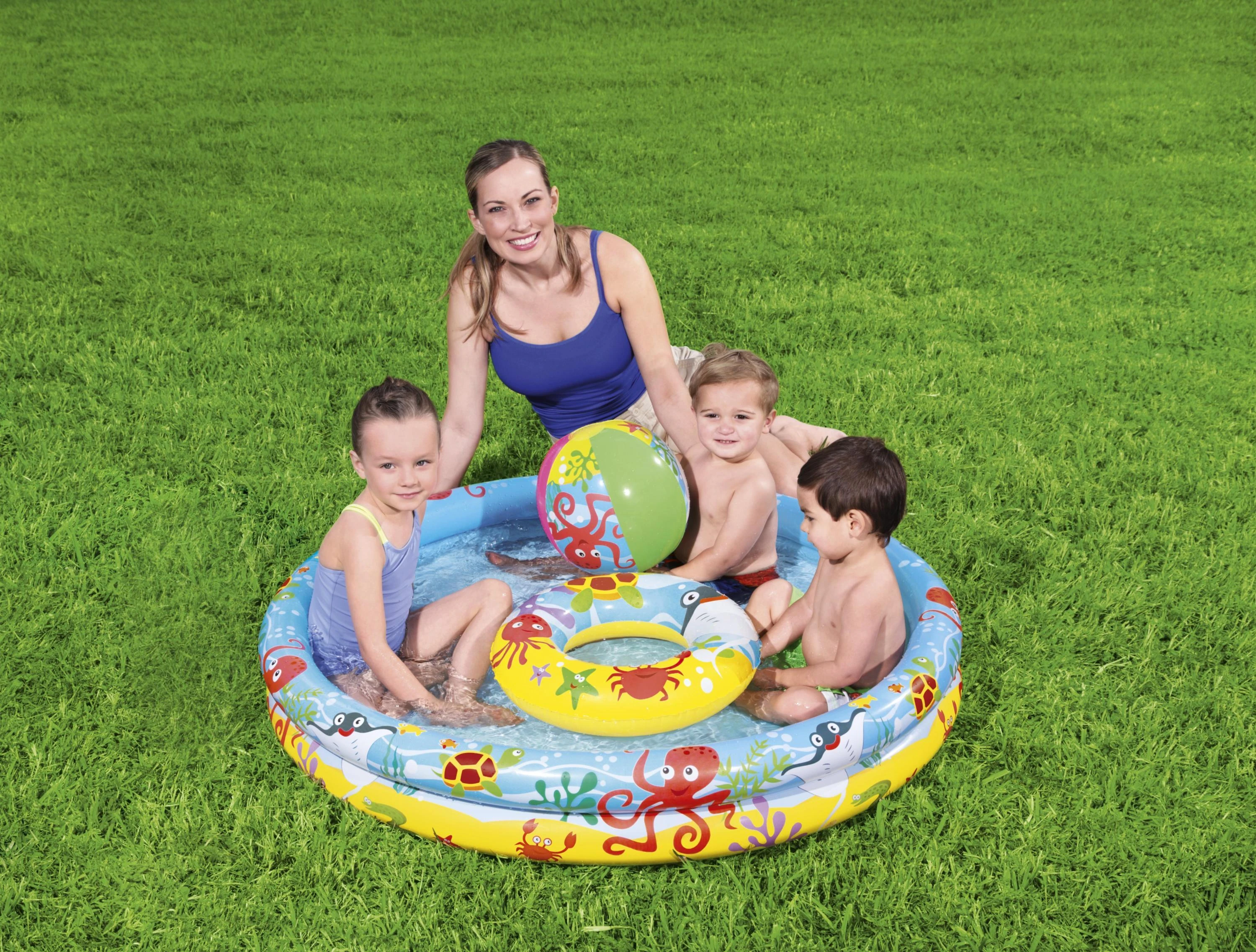 BESTWAY pripučiamas baseino rinkinys vaikams Play Pool , 1.22m x 0.20m, 51124