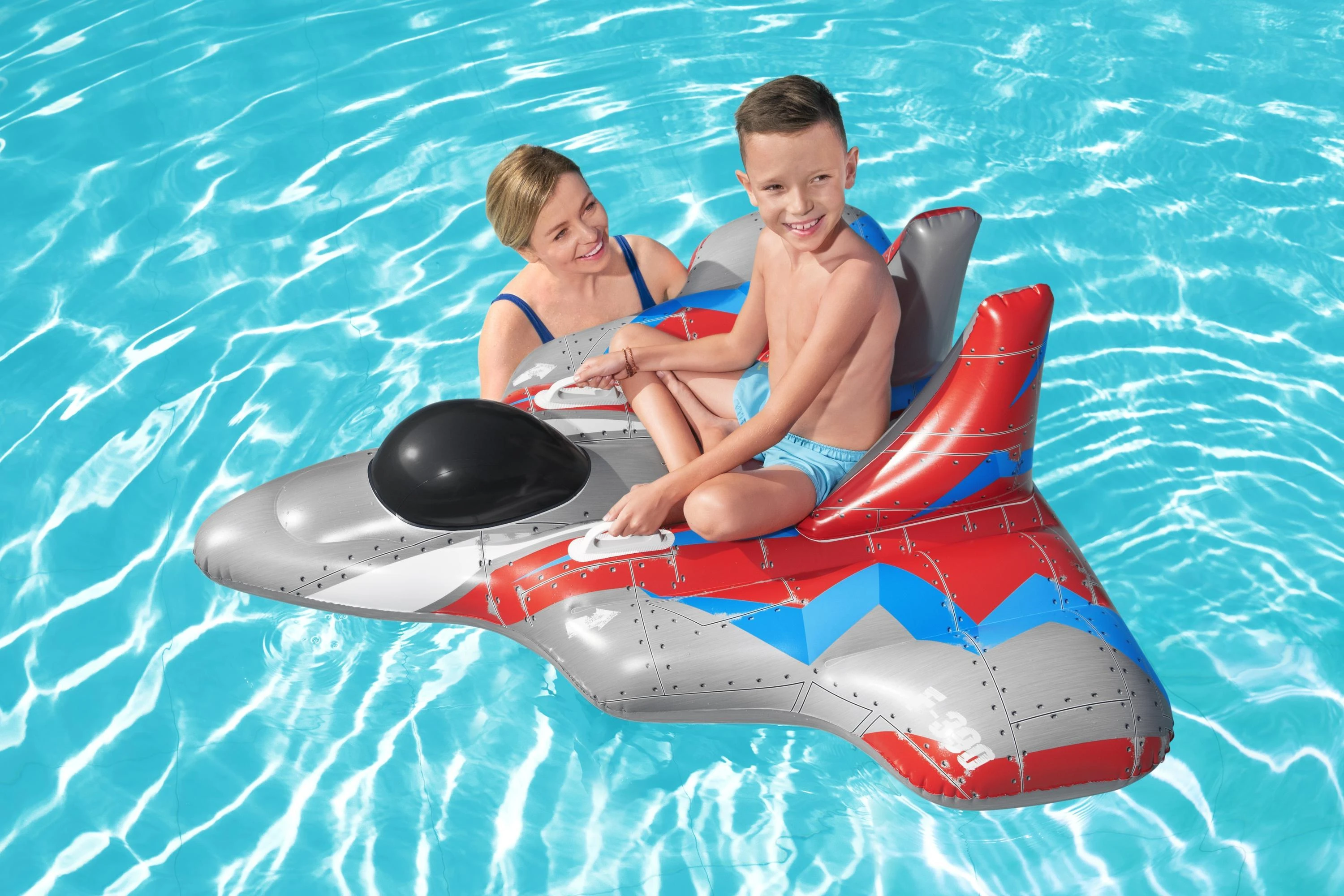 BESTWAY pripučiamas čiužinys Galaxy Glider, 1.36m x 1.35m, 41443