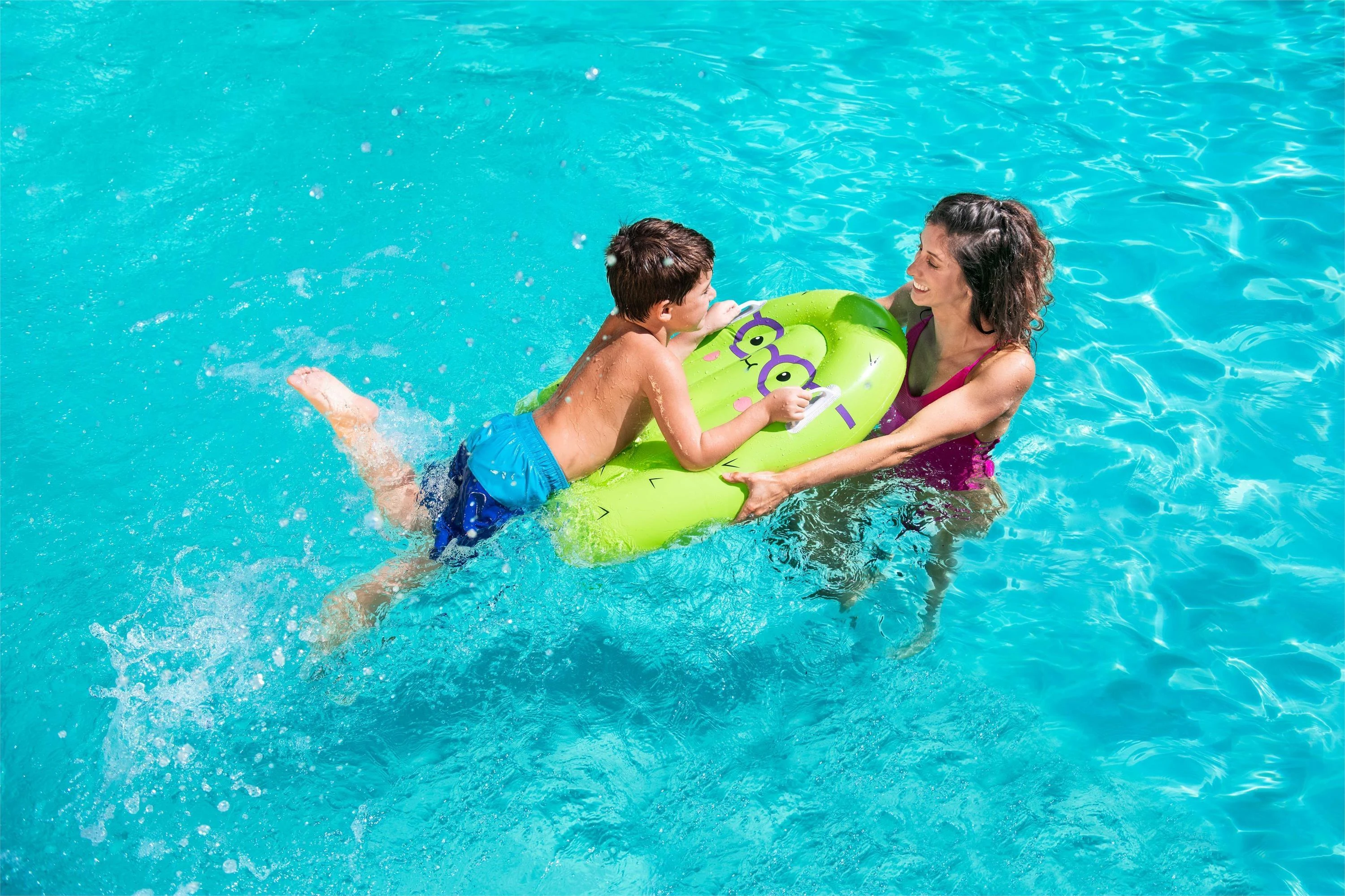 BESTWAY pripučiamas plaustas Surf Buddy 84cm x 56cm, assort., 42049