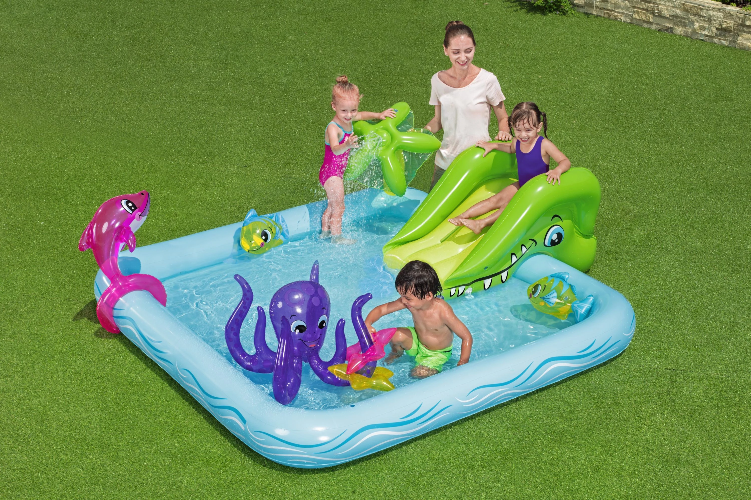 BESTWAY baseinas Fantastiškas akvariumas 239cm x 206cm x 86cm, 53052B