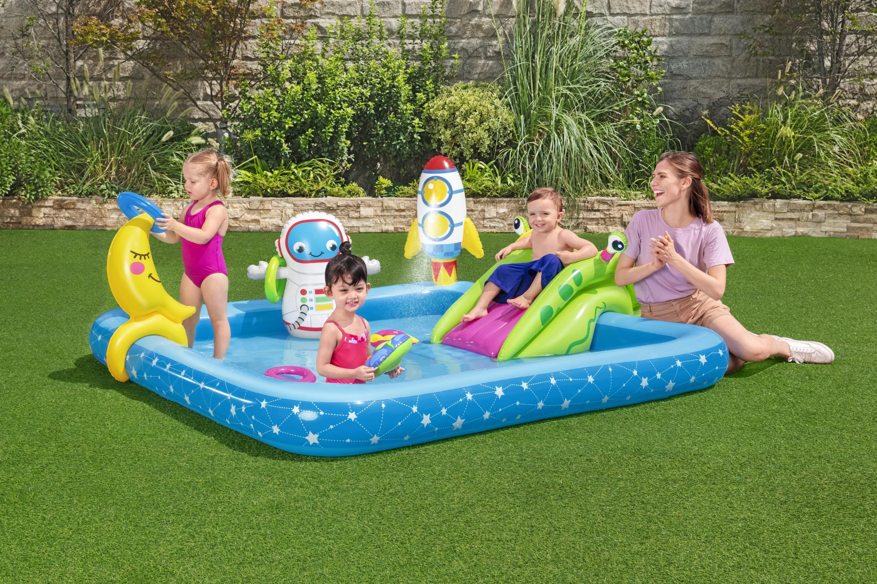 BESTWAY pripučiamas žaidimų centras Little Astronaut, 2.28m x 2.06m x 0.84m, 53126