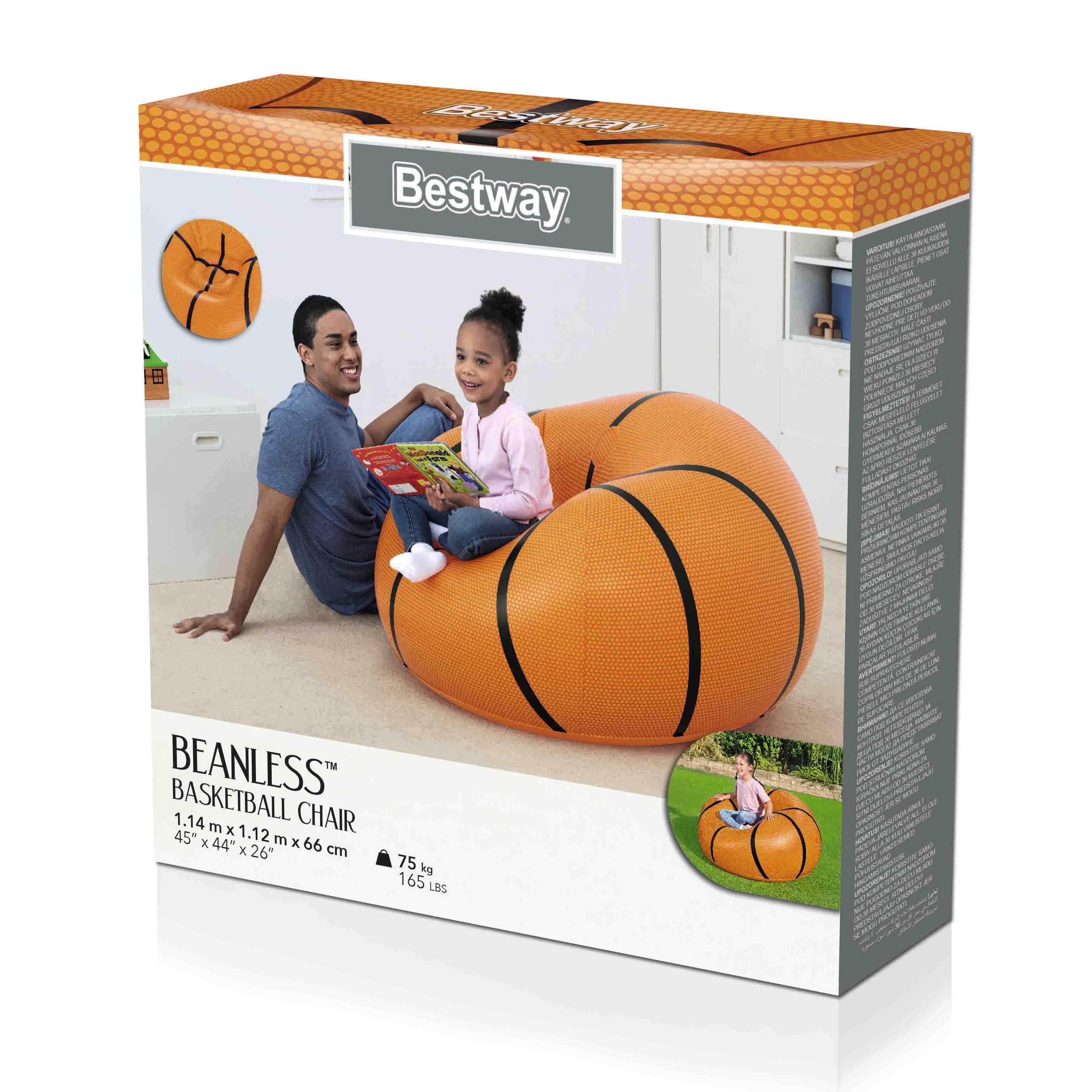 BESTWAY sėdmaišis Basketball, 1.14m x 1.12m x 0.66m, 75103
