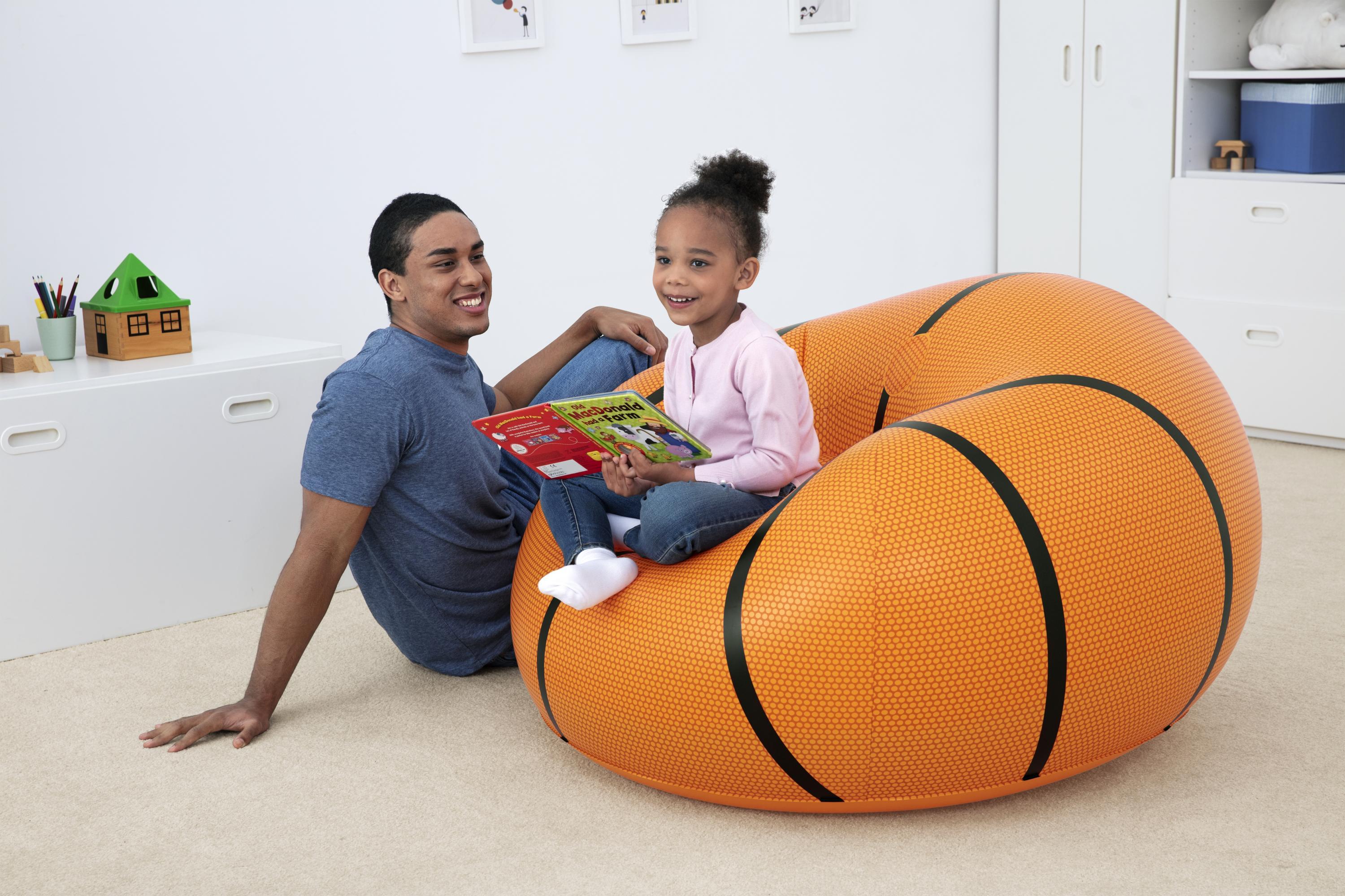 BESTWAY sėdmaišis Basketball, 1.14m x 1.12m x 0.66m, 75103