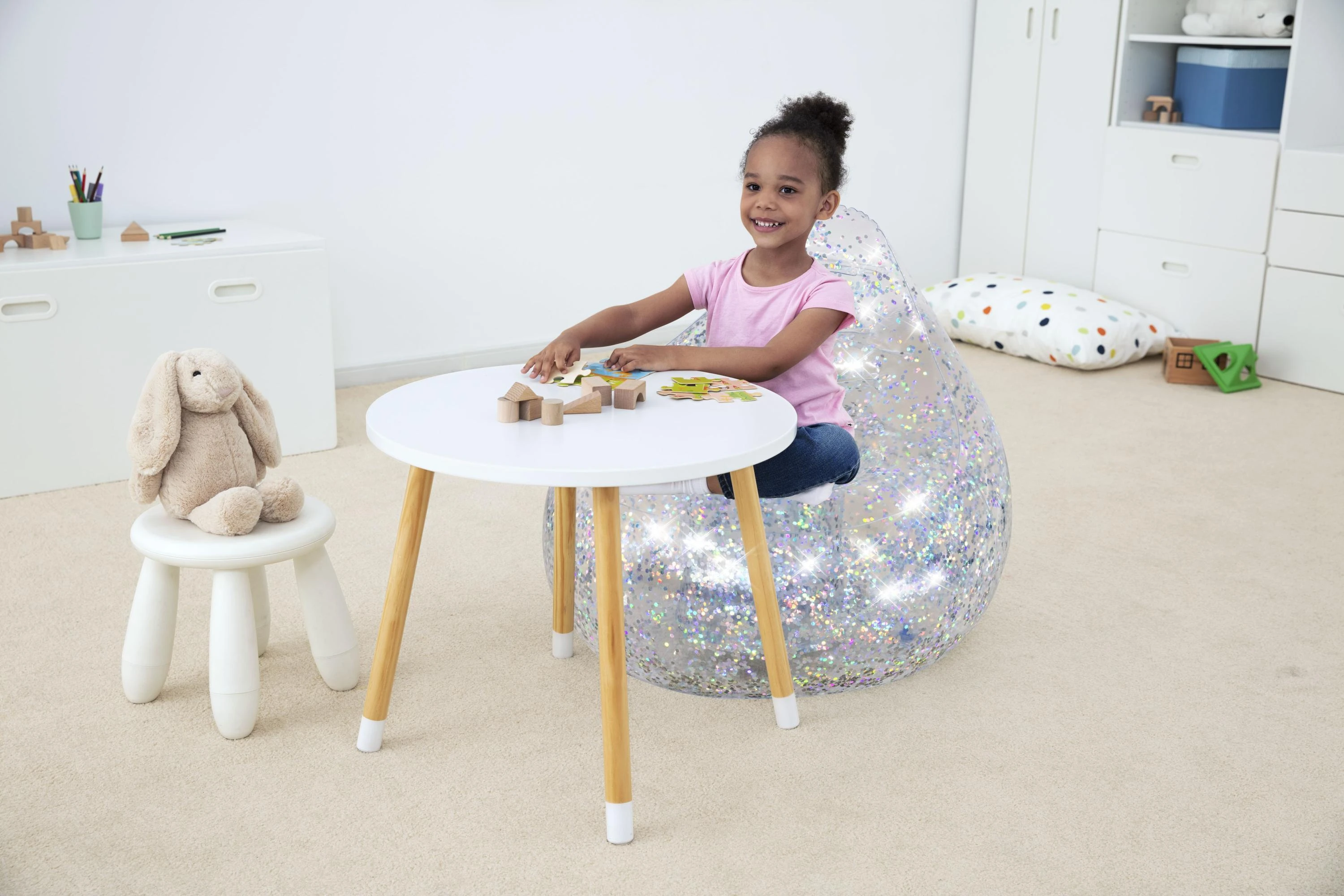 BESTWAY sėdmaišis Glitter Dream, 72cm x 72cm x 64cm, 75105
