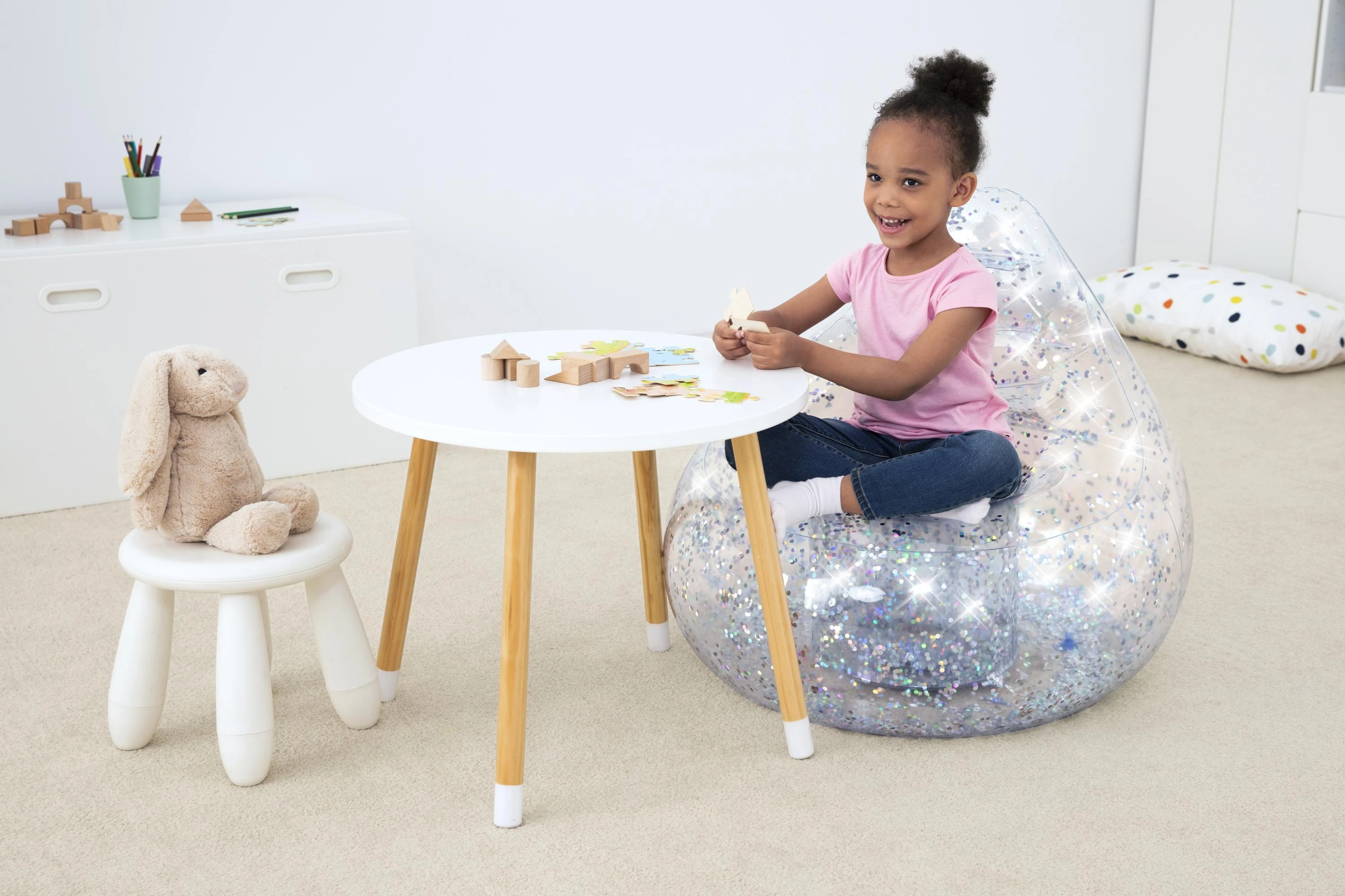 BESTWAY sėdmaišis Glitter Dream, 72cm x 72cm x 64cm, 75105