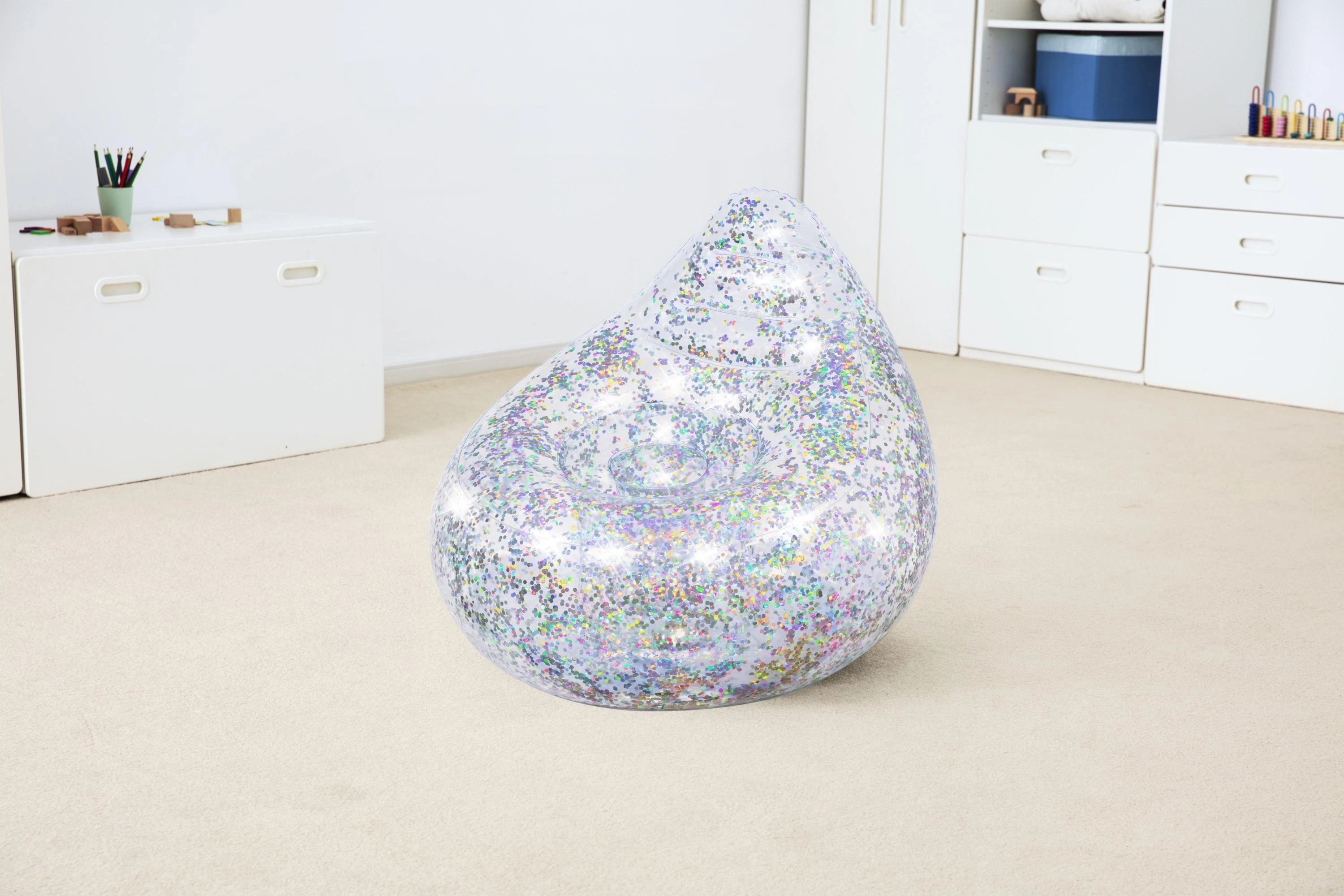 BESTWAY sėdmaišis Glitter Dream, 72cm x 72cm x 64cm, 75105
