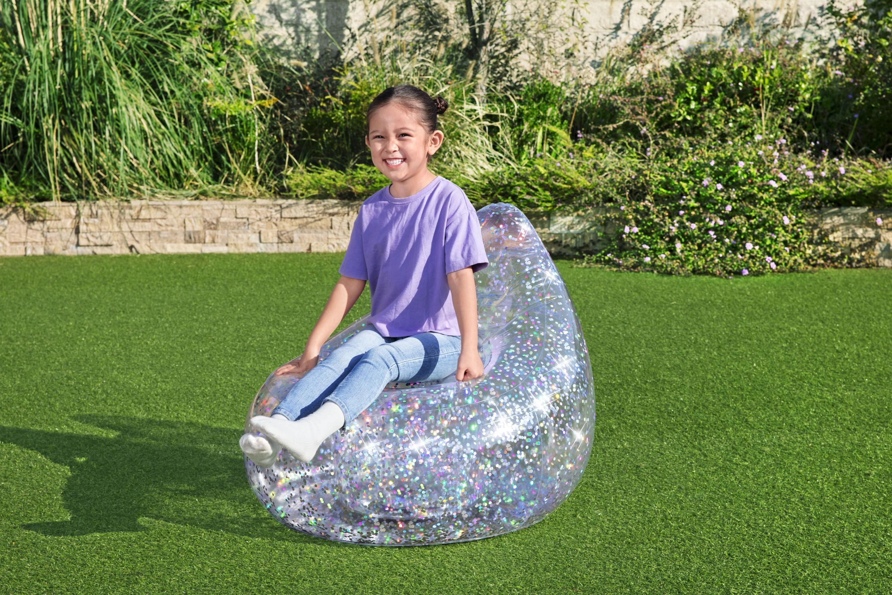 BESTWAY sėdmaišis Glitter Dream, 72cm x 72cm x 64cm, 75105