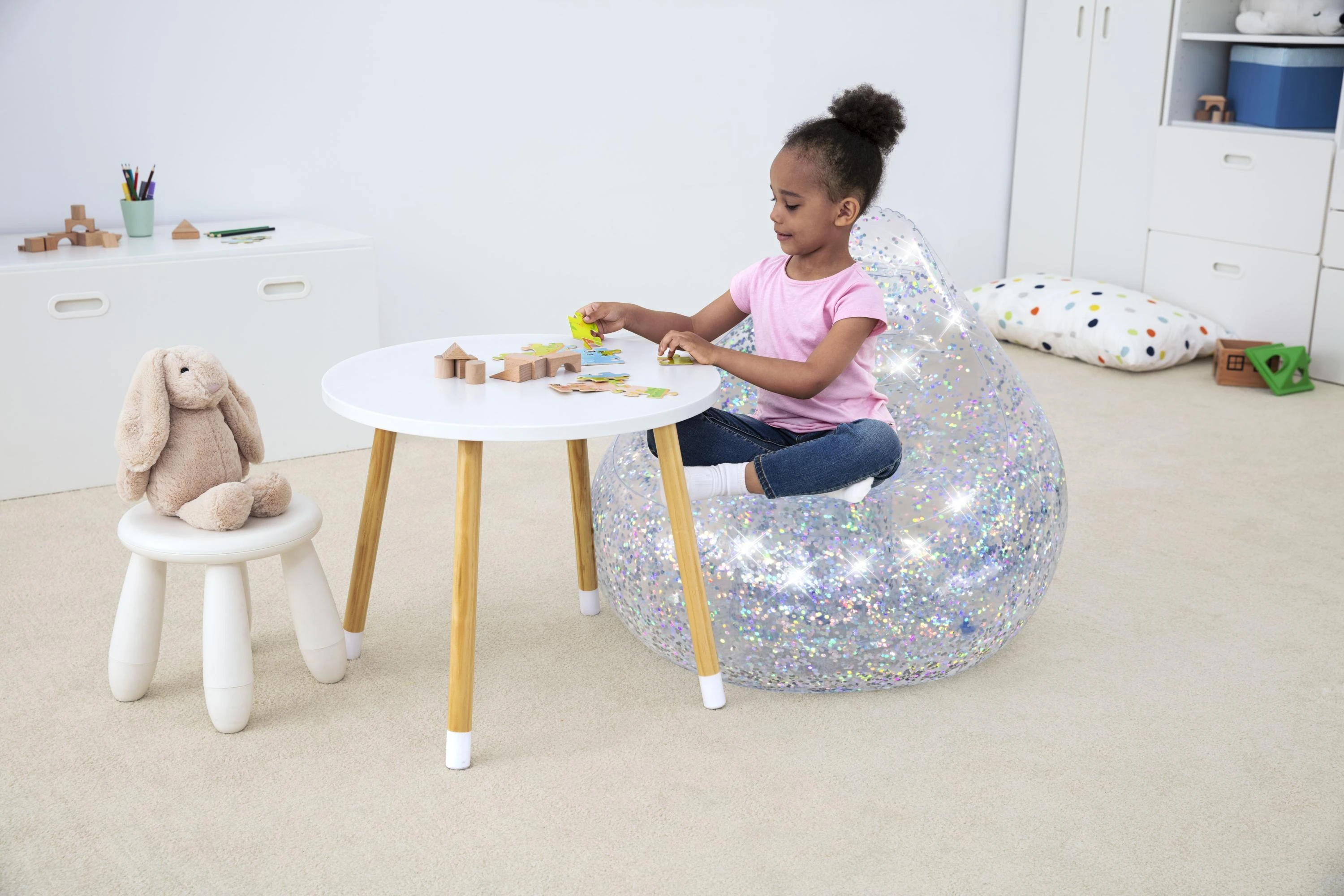 BESTWAY sėdmaišis Glitter Dream, 72cm x 72cm x 64cm, 75105