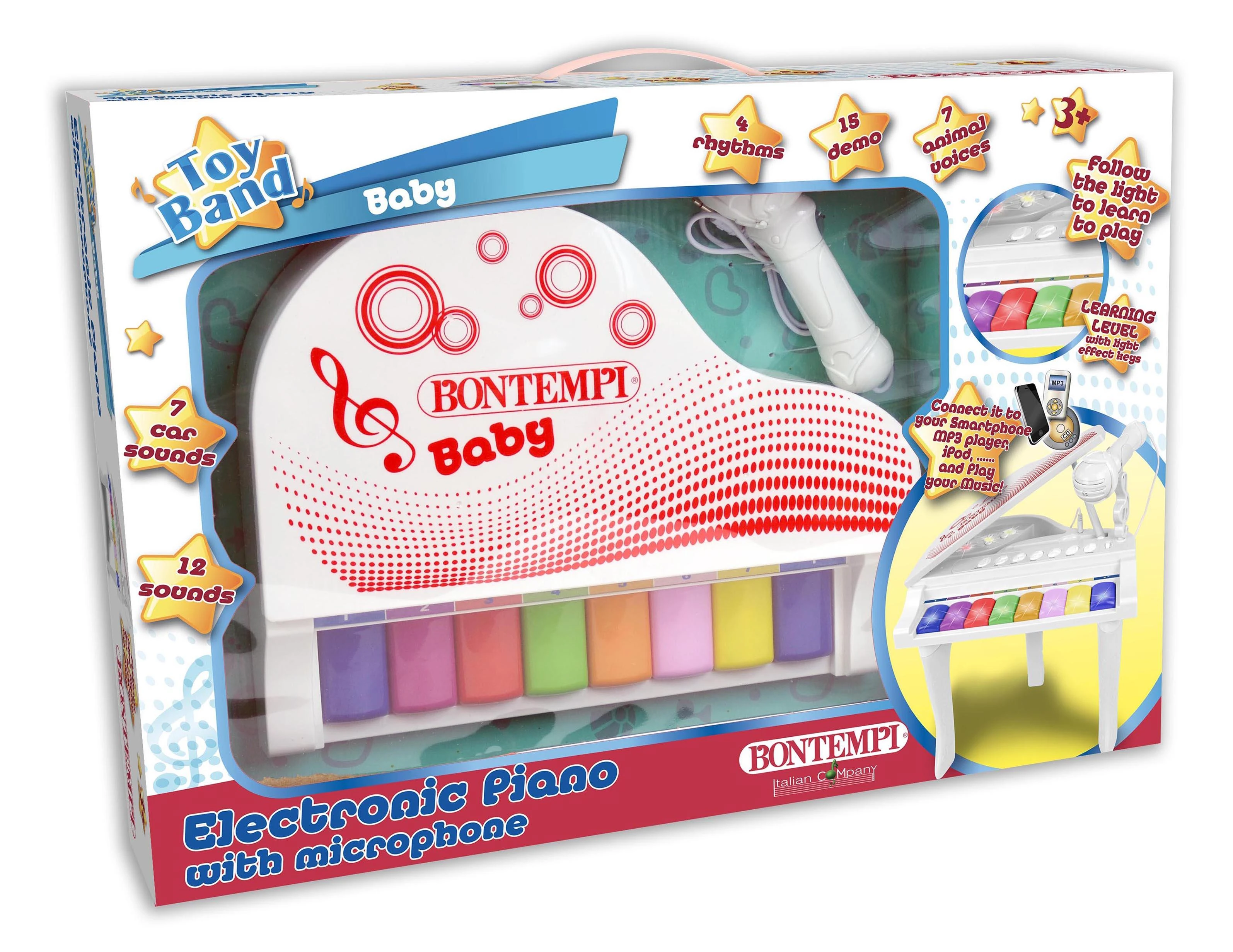 BONTEMPI elektroninis pianinas su mikrofonu, 2025 10 d