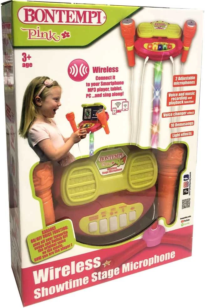 BONTEMPI TECH belaidis scenos mikrofonų stovas su dviem mikrofonais, 421472