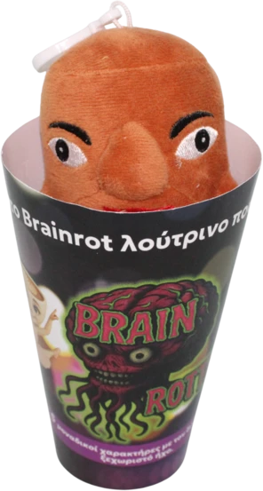 Brainrot BRAIN ROT kalbantis pliušinis pakabukas 15 cm, asort., BD1270