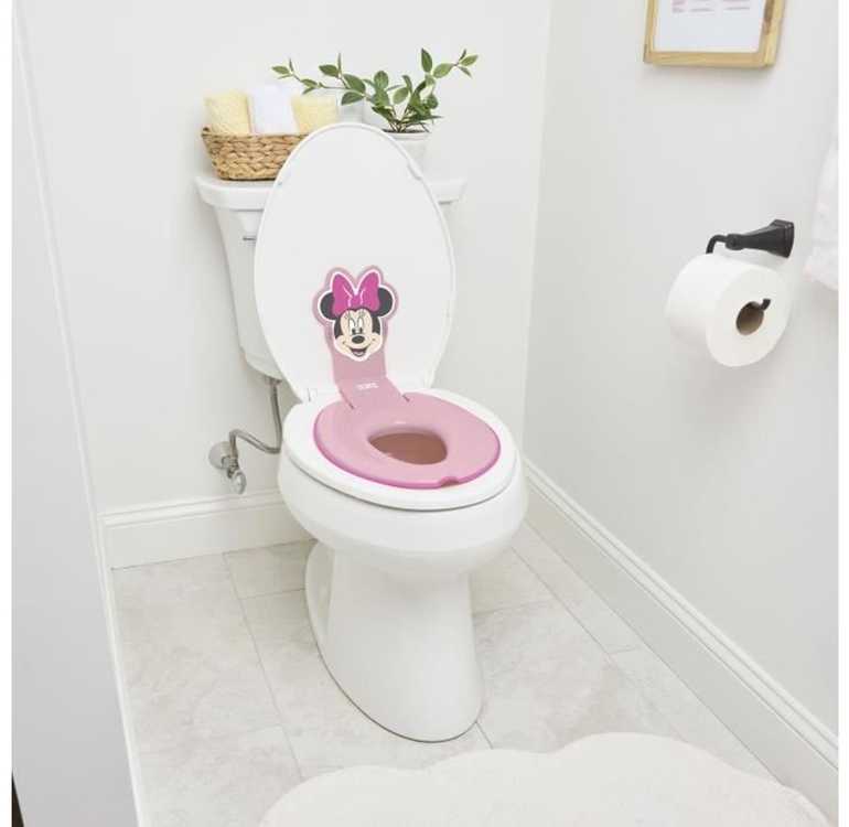 BRIGHT STARTS klozeto dangtis Minnie Mouse Flip & Sit, 17440