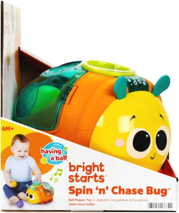 Bkids Bright_Start INTERAKTYVUS BESIUKANTIS VAIDANTIS VABALŲ RUTULIŲ ŽAISLAS