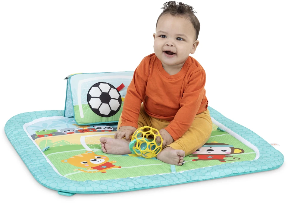 BRIGHT STARTS žaidimų kilimėlis Grip & Kick Activity Gym, 17165