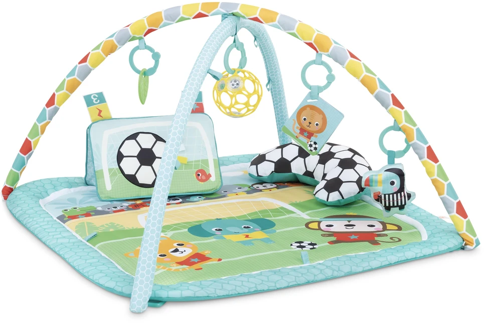 BRIGHT STARTS žaidimų kilimėlis Grip & Kick Activity Gym, 17165